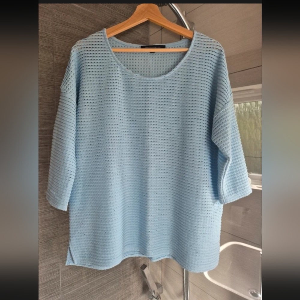 French Connection Sky Blue Knit Top